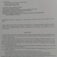 Zahvala Gradskom vijeću Tuzla
